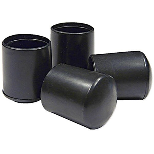 Richelieu America 235892 1 in. TruGuard Vinyl Leg Tip; Black - Pack of 4 235892 - main